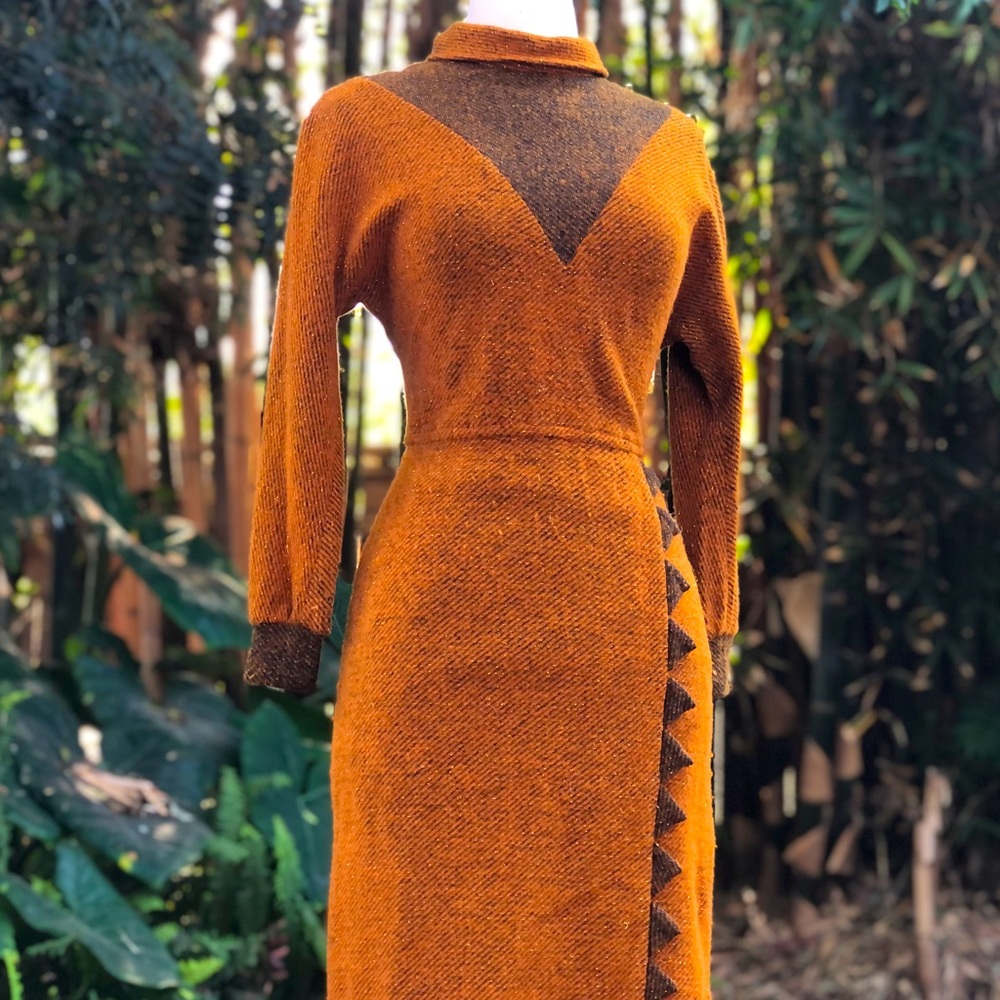 Vintage 1950s 1960s style Sweater Dress